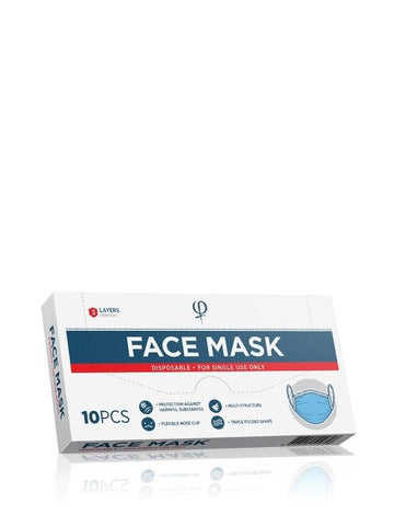 DISPOSABLE FACE MASK - 10PCS