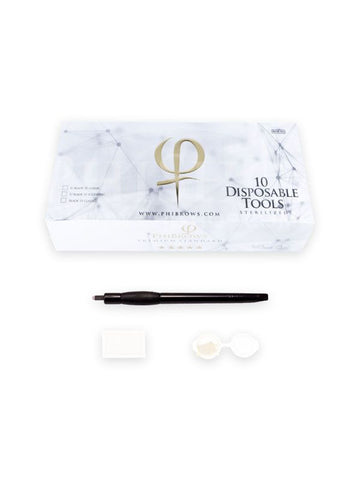 PHIBROWS DISPOSABLE TOOLS 18 ECCENTRIC 10PCS BOX